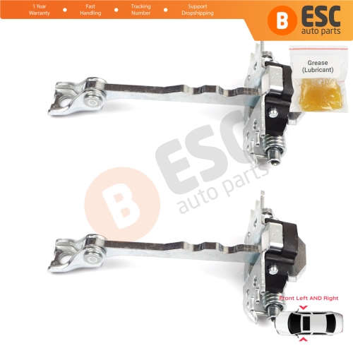 2 Pieces Front Door Hinge Stop Check Strap Limiter for Renault Scenic Grand Scenic MK3 JZ0/1 2009-2016 804310008R
