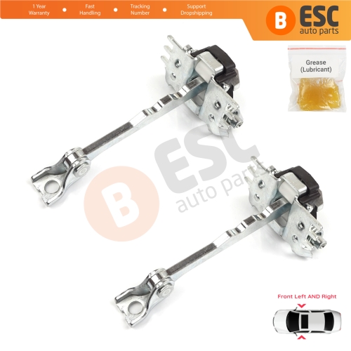 2 Pieces Front Door Hinge Stop Check Strap Limiter for Renault Scenic Grand Scenic MK3 JZ0/1 2009-2016 804310008R