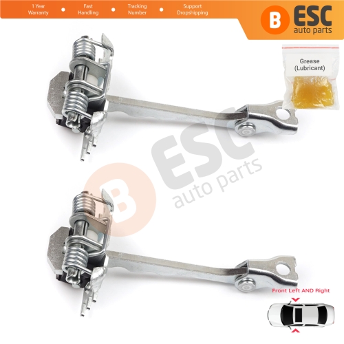 2 Pieces Front Door Hinge Stop Check Strap Limiter for Renault Scenic Grand Scenic MK3 JZ0/1 2009-2016 804310008R
