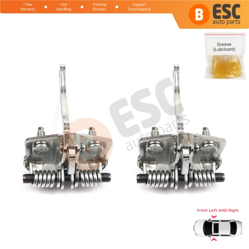 2 Pieces Front Door Hinge Stop Check Strap Limiter for Renault Express Rapid Super 5 1985-2000 6006003653 
