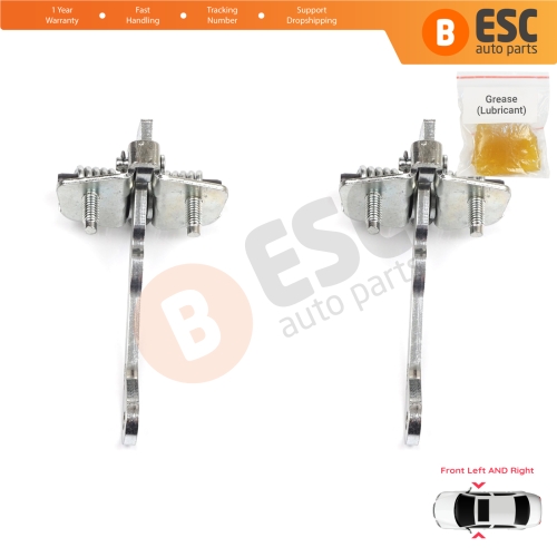 2 Pieces Front Door Hinge Stop Check Strap Limiter for Renault Express Rapid Super 5 1985-2000 6006003653 