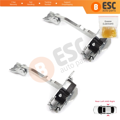 2 Pieces Rear Door Hinge Stop Check Strap Limiter for Renault Laguna MK3 X91 BT0/1 2007-2015 824310001R