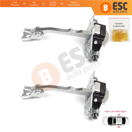 2 Pieces Rear Door Hinge Stop Check Strap Limiter for Renault Laguna MK3 X91 BT0/1 2007-2015 824310001R