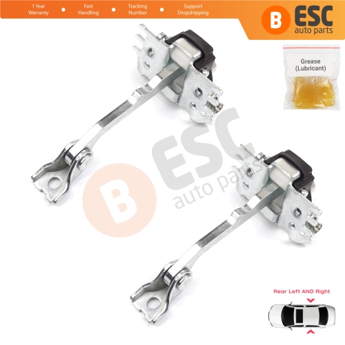 2 Pieces Rear Door Hinge Stop Check Strap Limiter for Renault Laguna MK3 X91 BT0/1 2007-2015 824310001R