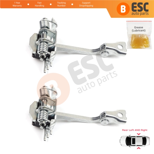 2 Pieces Rear Door Hinge Stop Check Strap Limiter for Renault Laguna MK3 X91 BT0/1 2007-2015 824310001R