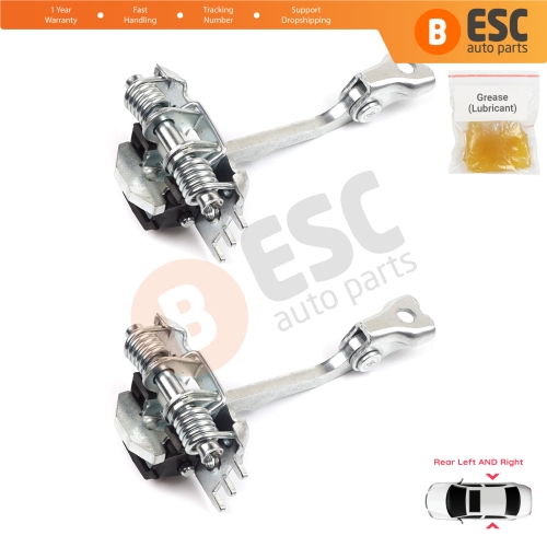 2 Pieces Rear Door Hinge Stop Check Strap Limiter for Renault Laguna MK3 X91 BT0/1 2007-2015 824310001R