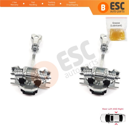 2 Pieces Rear Door Hinge Stop Check Strap Limiter for Renault Laguna MK3 X91 BT0/1 2007-2015 824310001R