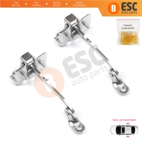2 Pieces Rear Door Hinge Stop Check Strap Limiter 7700828428 for Renault Megane MK1 1996-2003