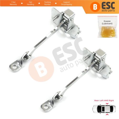 2 Pieces Rear Door Hinge Stop Check Strap Limiter 7700828428 for Renault Megane MK1 1996-2003