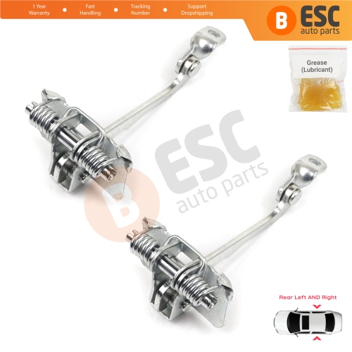2 Pieces Rear Door Hinge Stop Check Strap Limiter 7700828428 for Renault Megane MK1 1996-2003