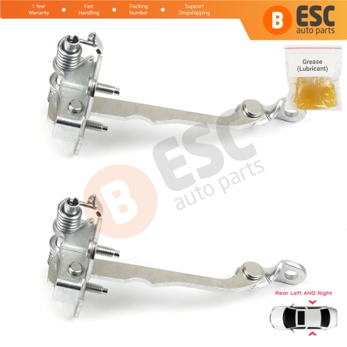 2 Pieces Rear Door Hinge Stop Check Strap Limiter 7700828428 for Renault Megane MK1 1996-2003