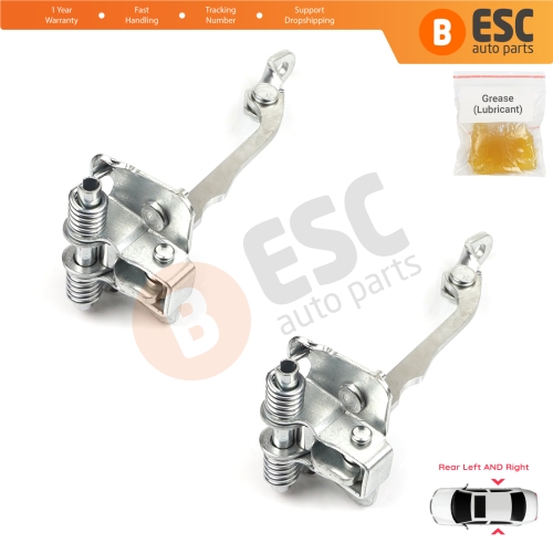2 Pieces Rear Door Hinge Stop Check Strap Limiter 7700828428 for Renault Megane MK1 1996-2003