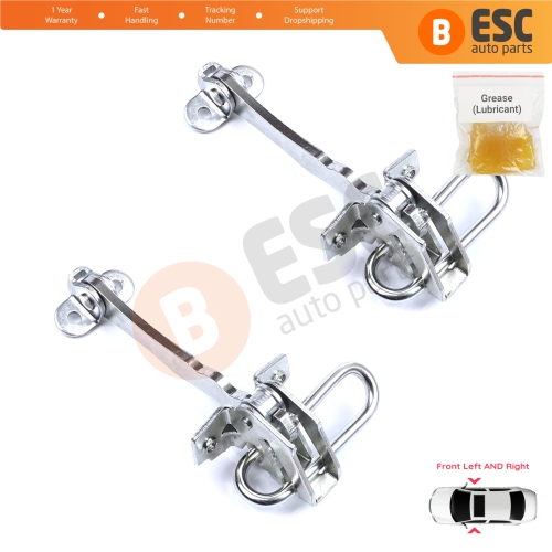 2 Pieces Front Door Hinge Stop Check Strap Limiter for Fiat Stilo 192 2001-2010 4/5 Door 51760102