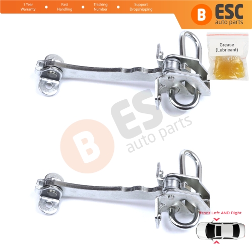 2 Pieces Front Door Hinge Stop Check Strap Limiter for Fiat Stilo 192 2001-2010 4/5 Door 51760102