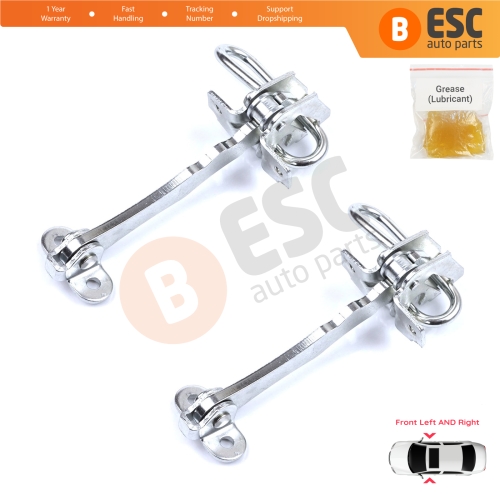 2 Pieces Front Door Hinge Stop Check Strap Limiter for Fiat Stilo 192 2001-2010 4/5 Door 51760102