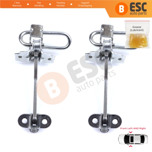 2 Pieces Front Door Hinge Stop Check Strap Limiter for Fiat Stilo 192 2001-2010 4/5 Door 51760102