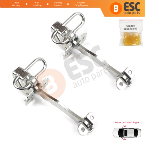 2 Pieces Front Door Hinge Stop Check Strap Limiter for Fiat Stilo 192 2001-2010 4/5 Door 51760102