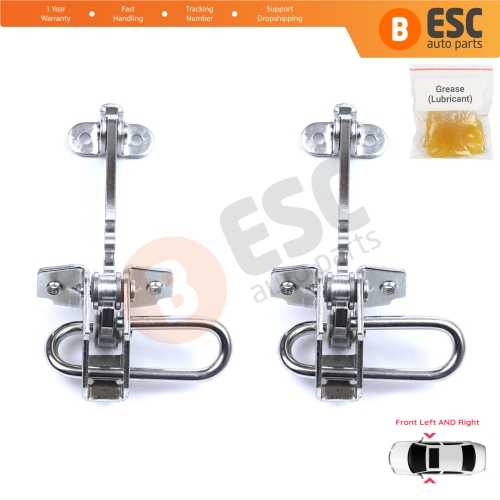 2 Pieces Front Door Hinge Stop Check Strap Limiter for Fiat Stilo 192 2001-2010 4/5 Door 51760102
