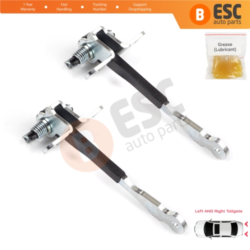 2 Pieces Left AND Right Trunk Door Hinge Stop Check Strap Limiter for Fiat Doblo MPV Van Cargo MK1 119 223 2001-2010 46790818