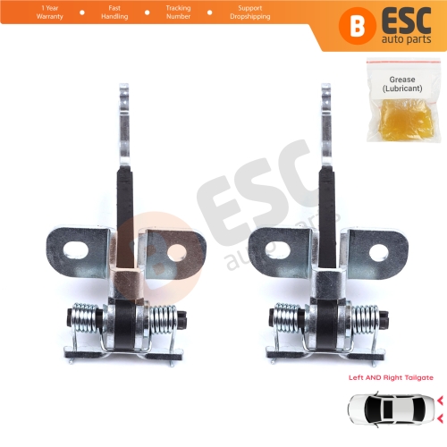 2 Pieces Left AND Right Trunk Door Hinge Stop Check Strap Limiter for Fiat Doblo MPV Van Cargo MK1 119 223 2001-2010 46790818