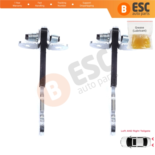 2 Pieces Left AND Right Trunk Door Hinge Stop Check Strap Limiter for Fiat Doblo MPV Van Cargo MK1 119 223 2001-2010 46790818
