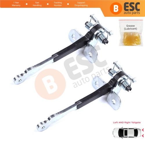 2 Pieces Left AND Right Trunk Door Hinge Stop Check Strap Limiter for Fiat Doblo MPV Van Cargo MK1 119 223 2001-2010 46790818