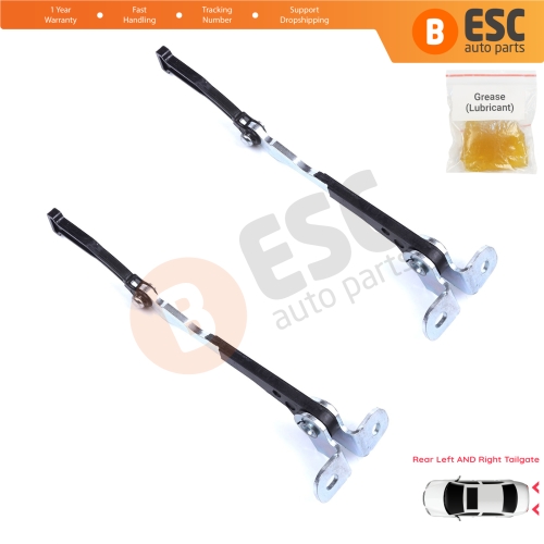2 Pieces Left AND Right Trunk Door Hinge Stop Check Strap Limiter for Fiat Doblo MPV Van Cargo MK1 119 223 2001-2010 51801197