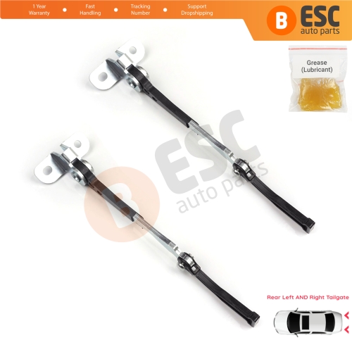 2 Pieces Left AND Right Trunk Door Hinge Stop Check Strap Limiter for Fiat Doblo MPV Van Cargo MK1 119 223 2001-2010 51801197