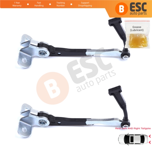 2 Pieces Left AND Right Trunk Door Hinge Stop Check Strap Limiter for Fiat Doblo MPV Van Cargo MK1 119 223 2001-2010 51801197