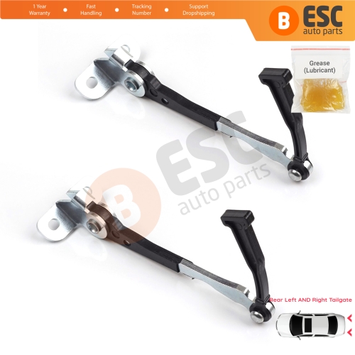 2 Pieces Left AND Right Trunk Door Hinge Stop Check Strap Limiter for Fiat Doblo MPV Van Cargo MK1 119 223 2001-2010 51801197