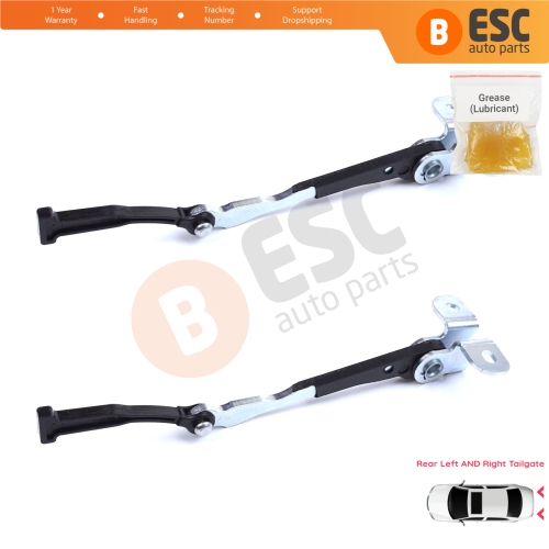 2 Pieces Left AND Right Trunk Door Hinge Stop Check Strap Limiter for Fiat Doblo MPV Van Cargo MK1 119 223 2001-2010 51801197