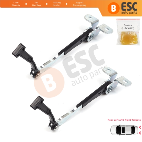 2 Pieces Left AND Right Trunk Door Hinge Stop Check Strap Limiter for Fiat Doblo MPV Van Cargo MK1 119 223 2001-2010 51801197