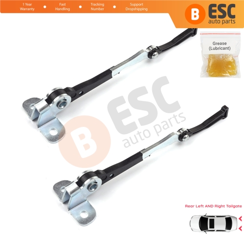 2 Pieces Left AND Right Trunk Door Hinge Stop Check Strap Limiter for Fiat Doblo MPV Van Cargo MK1 119 223 2001-2010 51801197