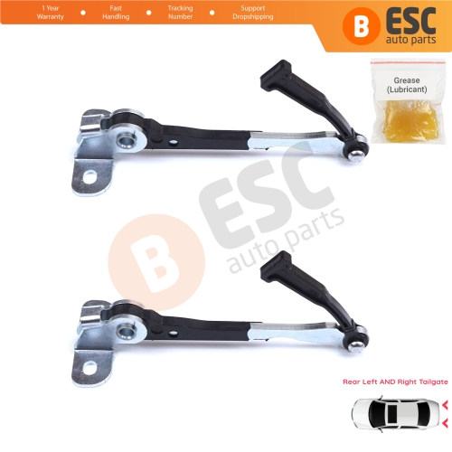 2 Pieces Left AND Right Trunk Door Hinge Stop Check Strap Limiter for Fiat Doblo MPV Van Cargo MK1 119 223 2001-2010 51801197