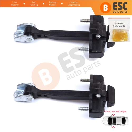 2 Pieces Front Door Hinge Stop Check Strap Limiter for Fiat 500L 351 352 2012-2022 51883508