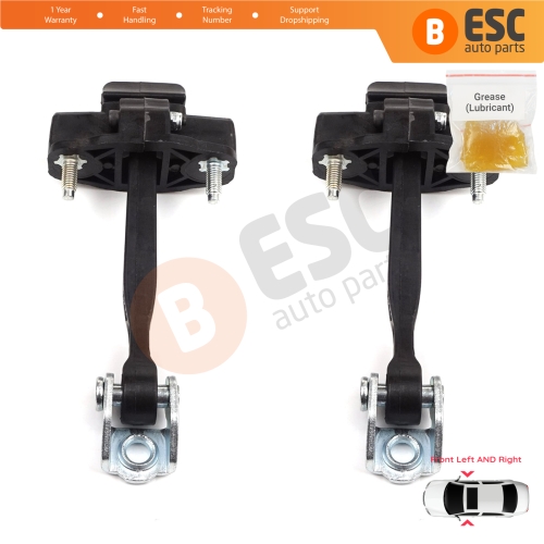 2 Pieces Front Door Hinge Stop Check Strap Limiter for Fiat 500L 351 352 2012-2022 51883508