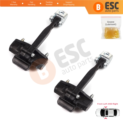 2 Pieces Front Door Hinge Stop Check Strap Limiter for Fiat 500L 351 352 2012-2022 51883508