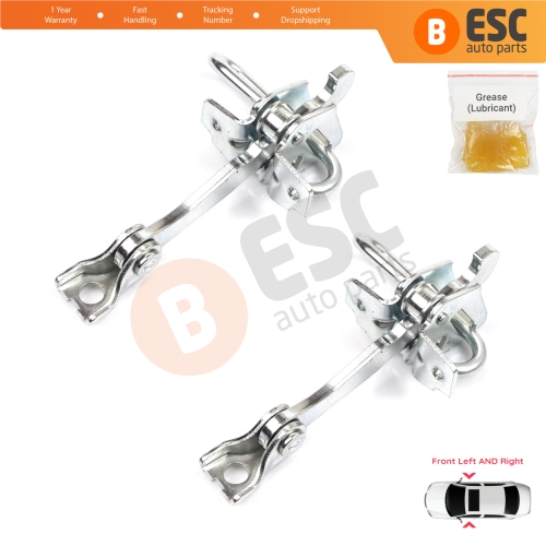 2 Pieces Front Door Hinge Stop Check Strap Limiter for Fiat Panda MK2 169 2003-2012 51779914