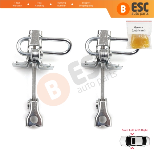 2 Pieces Front Door Hinge Stop Check Strap Limiter for Fiat Panda MK2 169 2003-2012 51779914