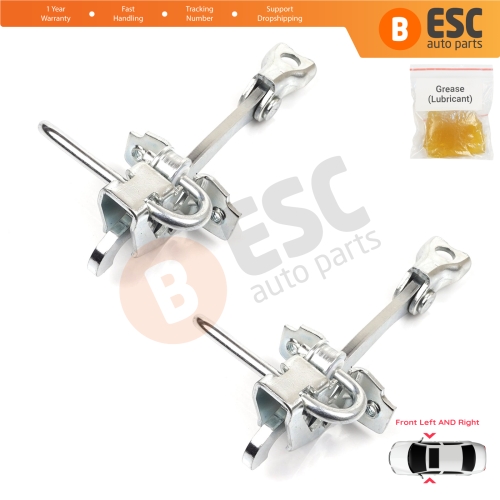 2 Pieces Front Door Hinge Stop Check Strap Limiter for Fiat Panda MK2 169 2003-2012 51779914