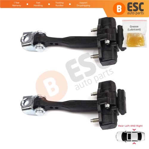 2 Pieces Rear Door Hinge Stop Check Strap Limiter for Fiat 500L 351 352 2012-2022 51883509