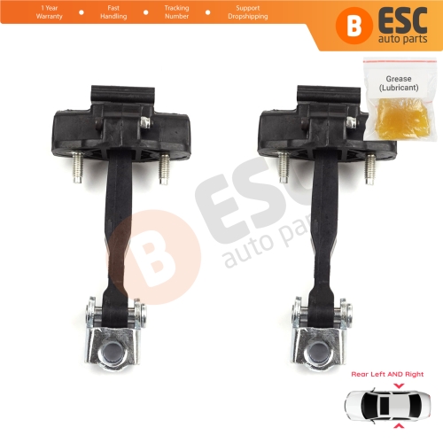 2 Pieces Rear Door Hinge Stop Check Strap Limiter for Fiat 500L 351 352 2012-2022 51883509