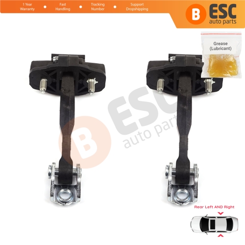 2 Pieces Rear Door Hinge Stop Check Strap Limiter for Fiat 500L 351 352 2012-2022 51883509