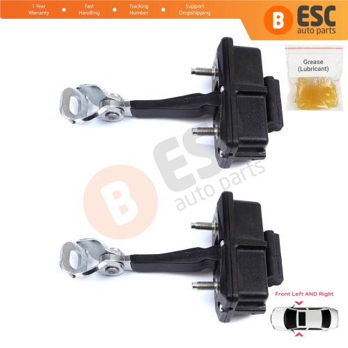 2 Pieces Front Door Hinge Stop Check Strap Limiter for Fiat Punto Evo Grande Punto 199 51961550