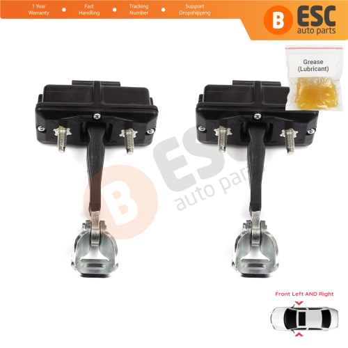 2 Pieces Front Door Hinge Stop Check Strap Limiter for Fiat Punto Evo Grande Punto 199 51961550
