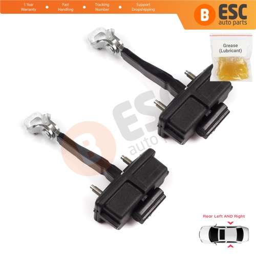 2 Pieces Rear Door Hinge Stop Check Strap Limiter for Fiat Punto Evo Grande Punto 199 51961552