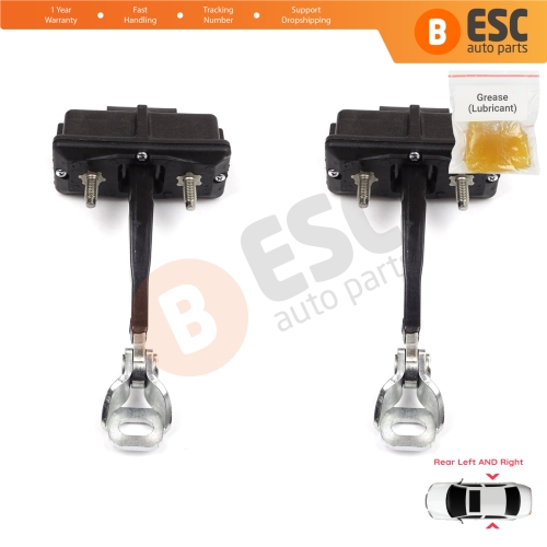 2 Pieces Rear Door Hinge Stop Check Strap Limiter for Fiat Punto Evo Grande Punto 199 51961552