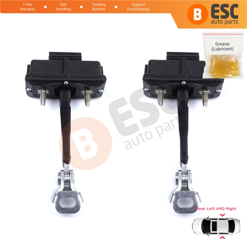 2 Pieces Rear Door Hinge Stop Check Strap Limiter for Fiat Punto Evo Grande Punto 199 51961552