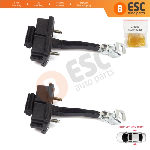 2 Pieces Rear Door Hinge Stop Check Strap Limiter for Fiat Punto Evo Grande Punto 199 51961552
