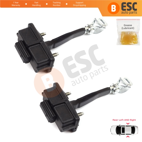 2 Pieces Rear Door Hinge Stop Check Strap Limiter for Fiat Punto Evo Grande Punto 199 51961552